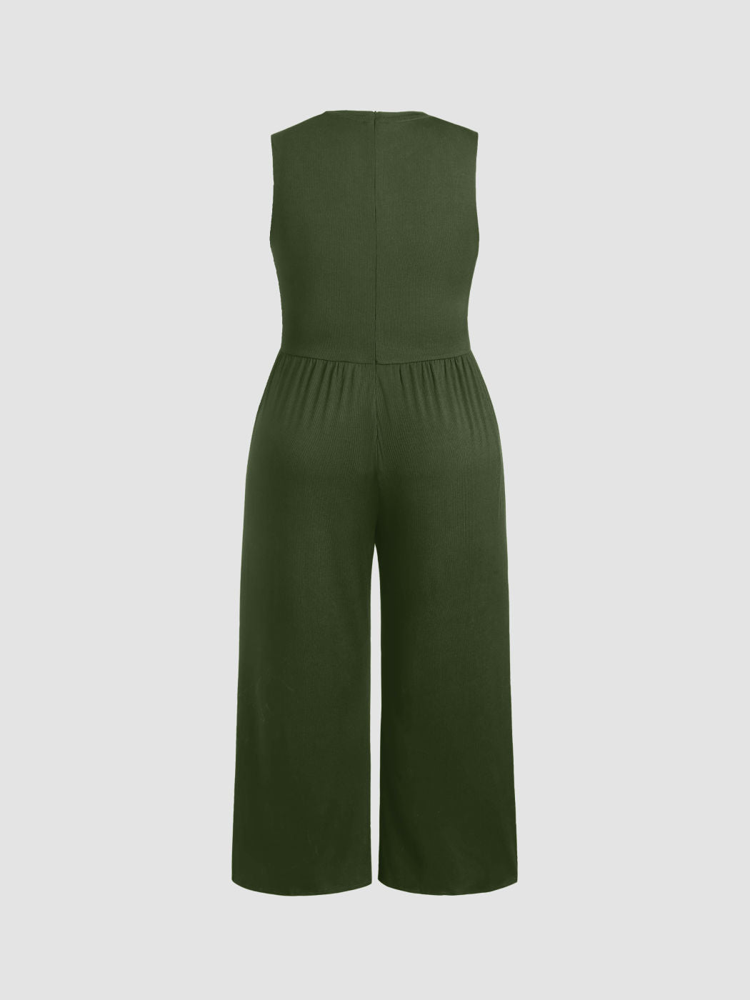 Brooklyn - Effen mouwloze jumpsuit