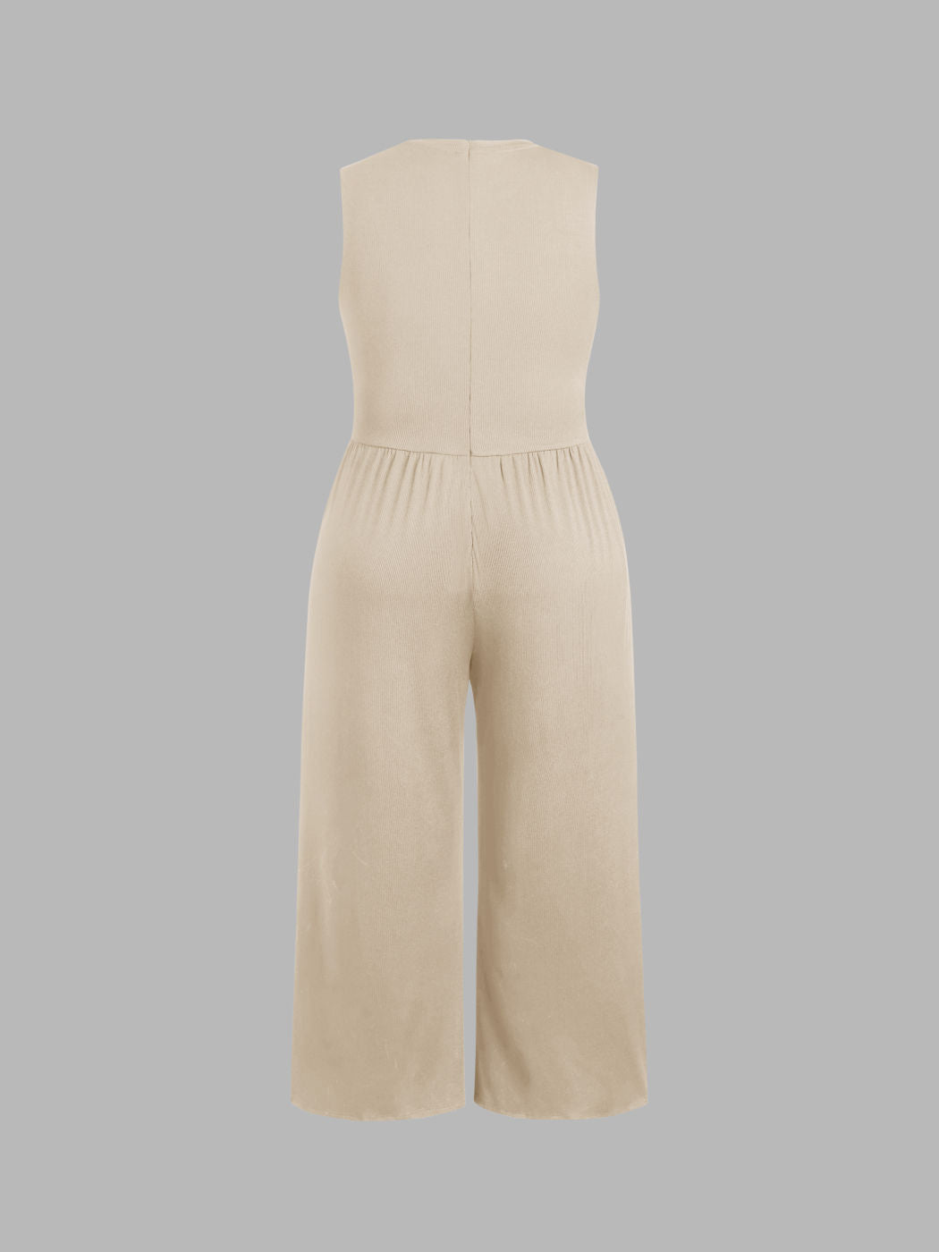 Brooklyn - Effen mouwloze jumpsuit