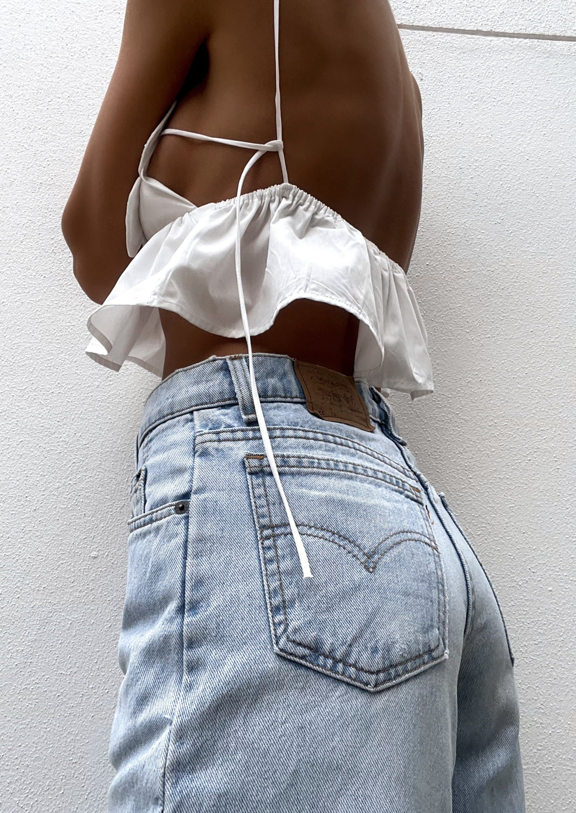 Jordan | Dames Gebloemde backless Croptop