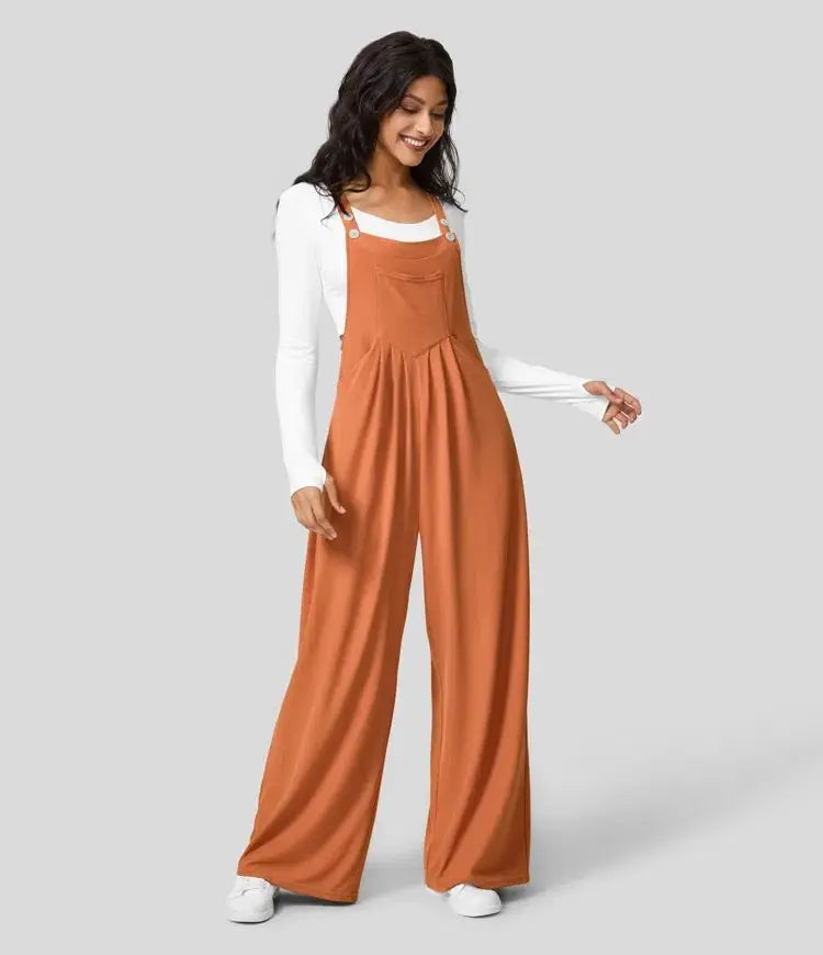 Sydney - Clinkly Vrouwen Los Jumpsuit (WH)