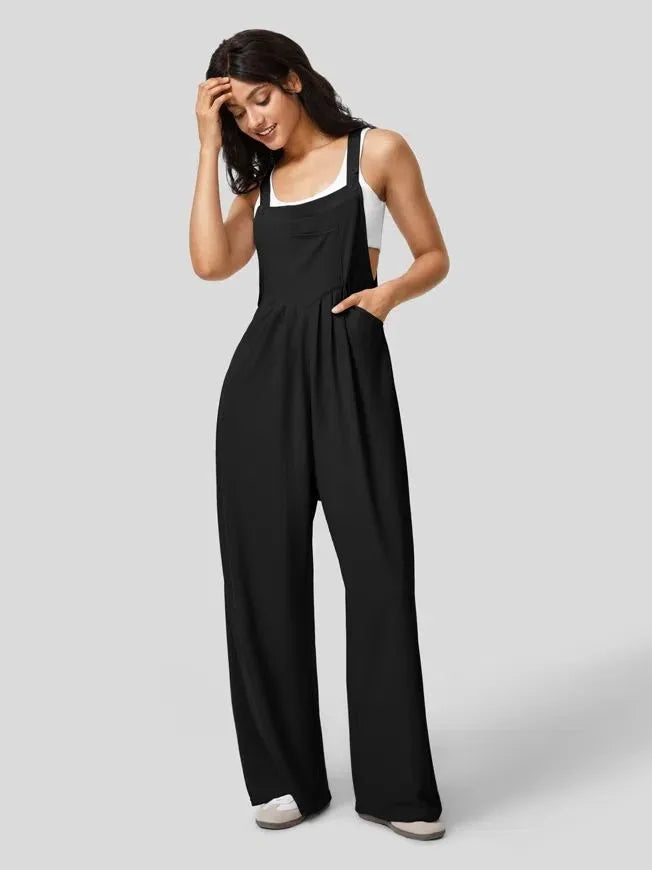 Sydney - Clinkly Vrouwen Los Jumpsuit (WH)