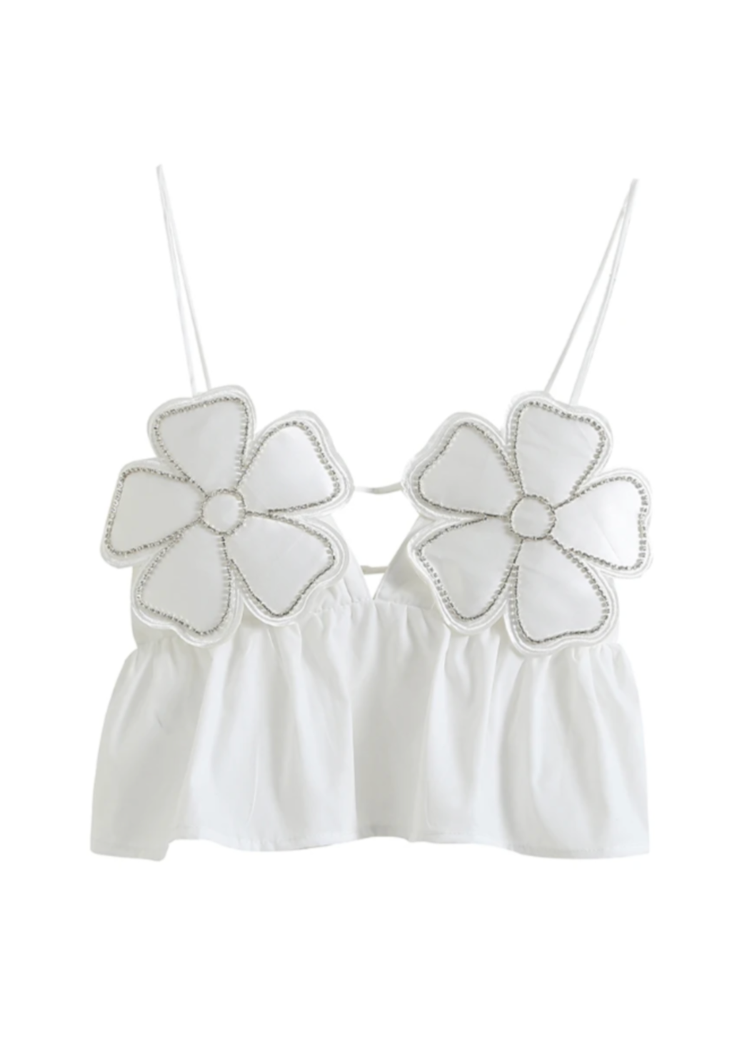 Jordan | Dames Gebloemde backless Croptop