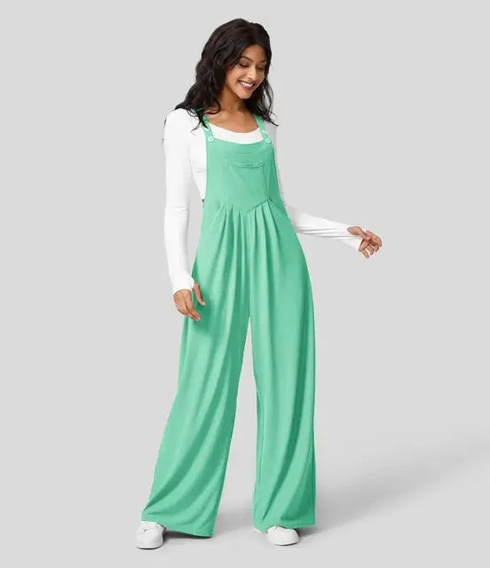 Sydney - Clinkly Vrouwen Los Jumpsuit (WH)