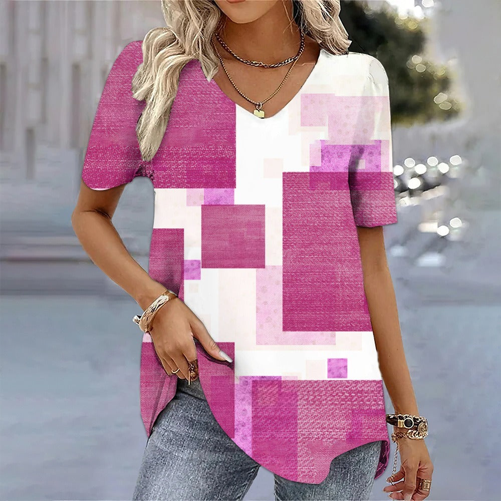 Seraphima | Dames Vintage Patchwork T-shirt