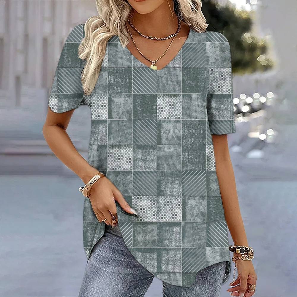 Seraphima | Dames Vintage Patchwork T-shirt