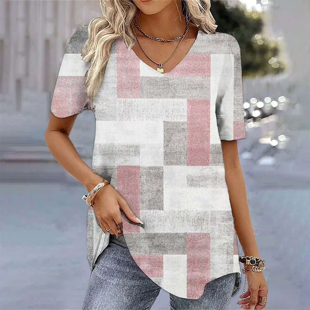 Seraphima | Dames Vintage Patchwork T-shirt