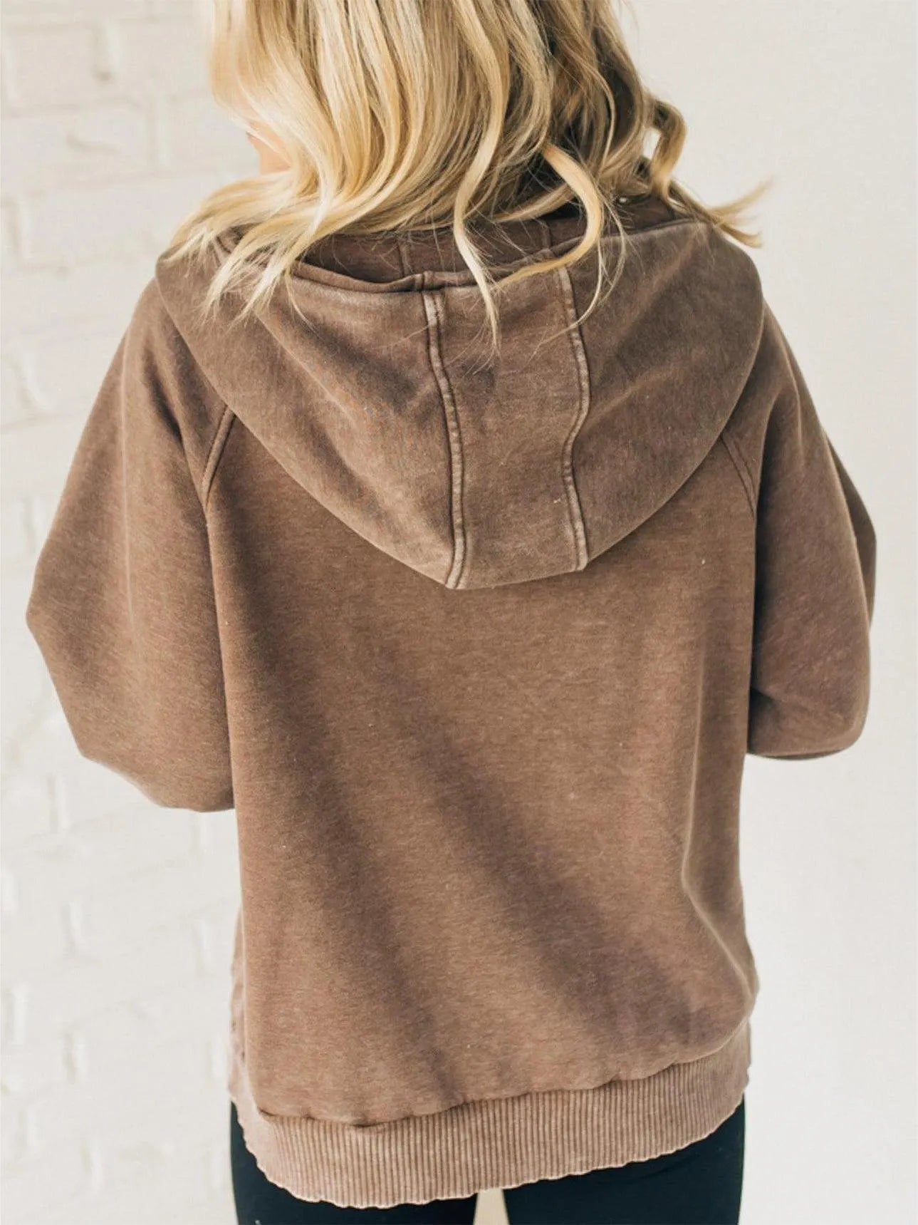 Arden | Dames Hoodie met halve rits